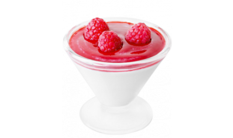 Coupe panna cotta aux framboises Vannes