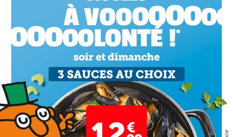 Plus que quelques jours pour profiter des moules frites à volonté chez Flunch