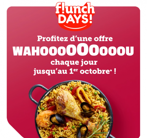 Les FLUNCH DAYYYYYS : Une Offre par Jour chez Flunch Vannes !