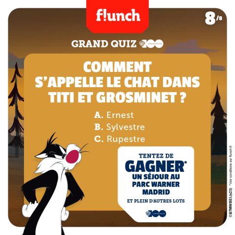 Dernière chance de gagner avec le grand quizz !