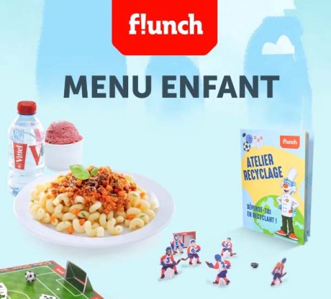 Menu enfant les midis et soirs dans votre restaurant Flunch à Vannes