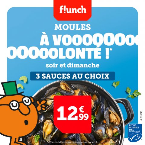 Plus que quelques jours pour profiter des moules frites à volonté chez Flunch