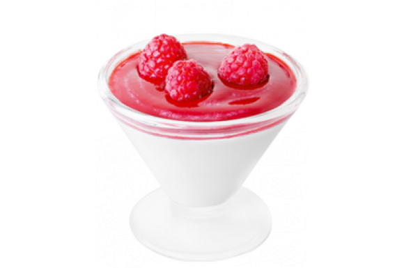 Coupe panna cotta aux framboises Vannes